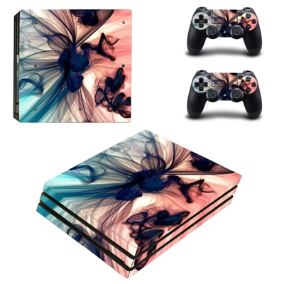 Abstraction decal skin for PS4 Pro Console and 2 Controllers