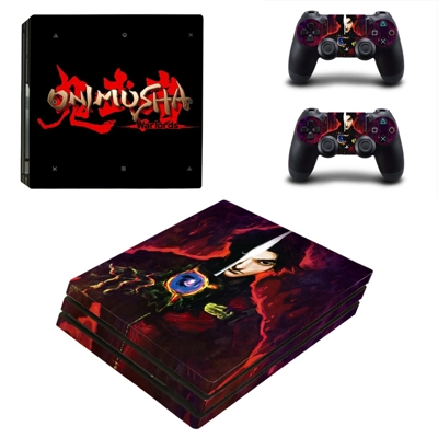 Onimusha decal skin for PS4 Pro Console and 2 Controllers