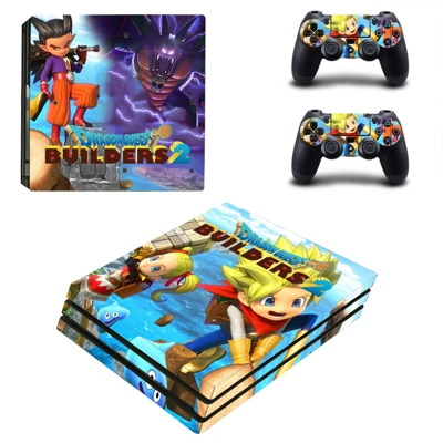Dragon Quest Builders decal skin for PS4 Pro Console and 2 Controllers