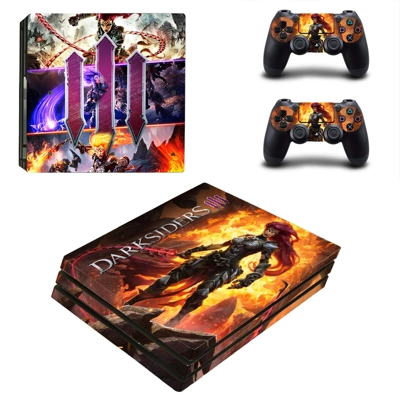 Darksiders 3 decal skin for PS4 Pro Console and 2 Controll..
