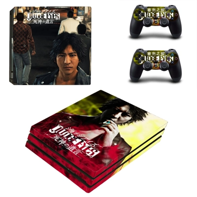 Judge Eyes decal skin for PS4 Pro Console and 2 Controllers