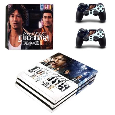 Judge Eyes decal skin for PS4 Pro Console and 2 Controllers Judge Eyes decal skin for PS4 Pro Console and 2 Controllers