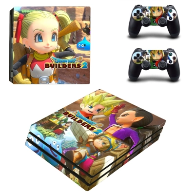 Dragon Quest Builders decal skin for PS4 Pro Console and 2 Controllers