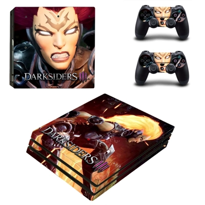 Darksiders 3 decal skin for PS4 Pro Console and 2 Controllers