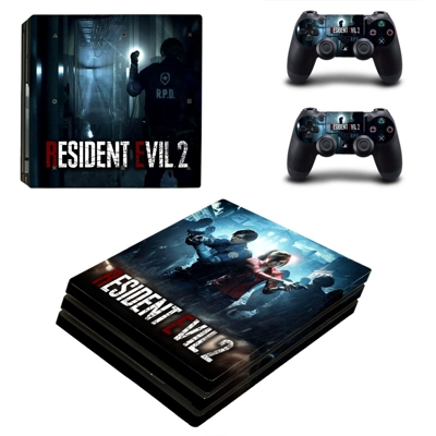 Resident Evil 2 decal skin for PS4 Pro Console and 2 Contr..