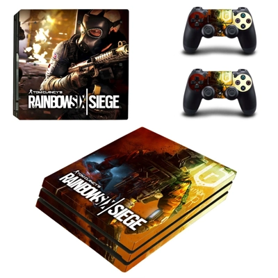 Rainbow Six Siege decal skin for PS4 Pro Console and 2 Controllers