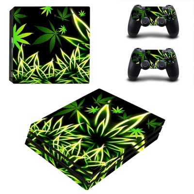 Abstraction decal skin for PS4 Pro Console and 2 Controllers