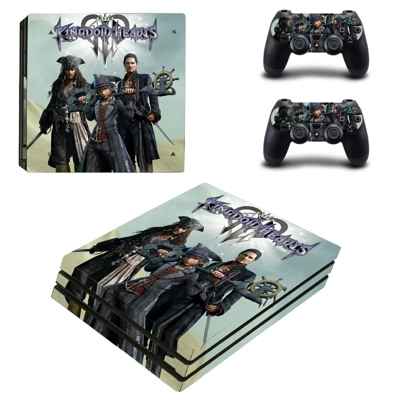 Kingdom Hearts 3 decal skin for PS4 Pro Console and 2 Controllers