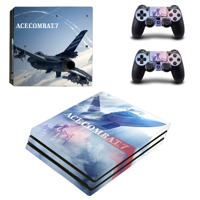 ACE Combat 7 decal skin for PS4 Pro Console and 2 Controll..