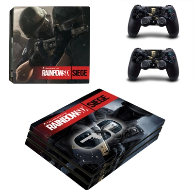 Rainbow Six Siege decal skin for PS4 Pro Console and 2 Controllers