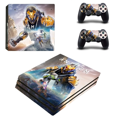 Anthem decal skin for PS4 Pro Console and 2 Controllers
