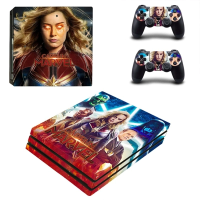 Supergirl decal skin for PS4 Pro Console and 2 Controllers