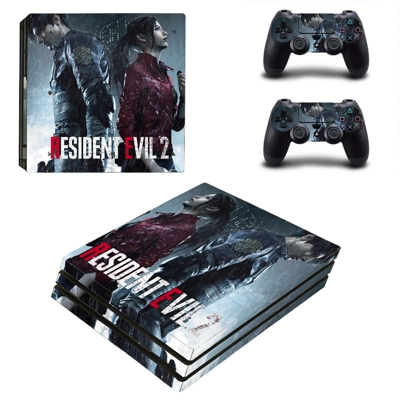 Resident Evil 2 decal skin for PS4 Pro Console and 2 Contr..