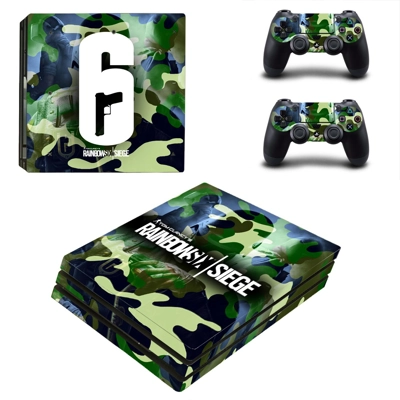 Rainbow Six Siege decal skin for PS4 Pro Console and 2 Con..