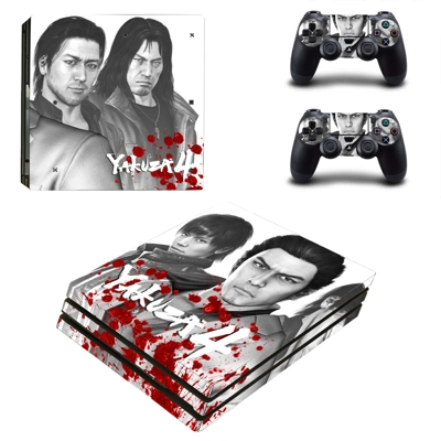 Yakuza 4 decal skin for PS4 Pro Console and 2 Controllers