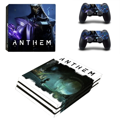 Anthem decal skin for PS4 Pro Console and 2 Controllers