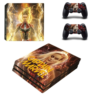 Supergirl decal skin for PS4 Pro Console and 2 Controllers
