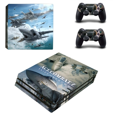 ACE Combat 7 decal skin for PS4 Pro Console and 2 Controll..