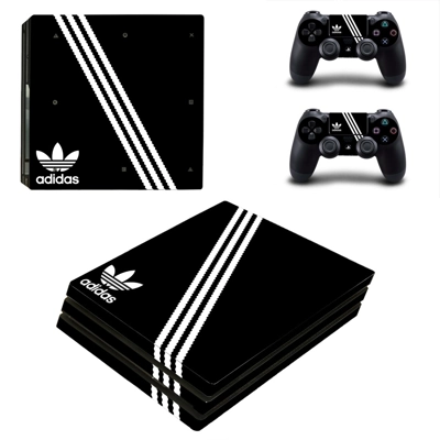Adidas decal skin for PS4 Pro Console and 2 Controllers