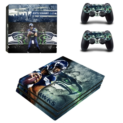 Seattle Seahawks decal skin for PS4 Pro Console and 2 Controllers