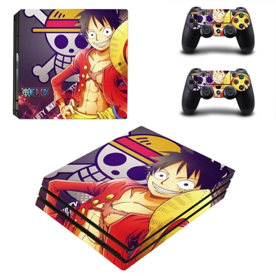 OnePiece decal skin for PS4 Pro Console and 2 Controllers