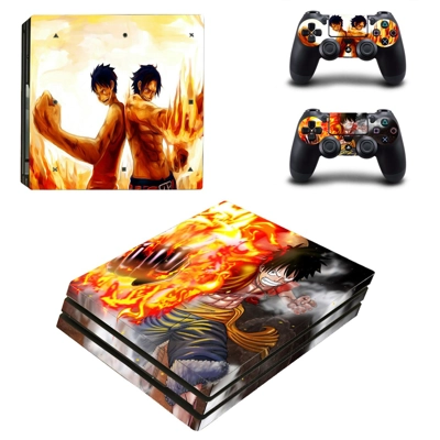OnePiece decal skin for PS4 Pro Console and 2 Controllers OnePiece decal skin for PS4 Pro Console and 2 Controllers