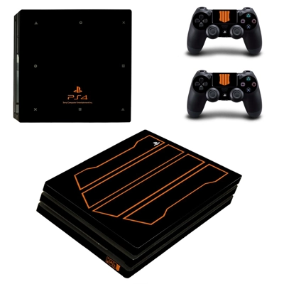 Call of Duty black ops 4 decal skin for PS4 Pro Console and 2 Controllers