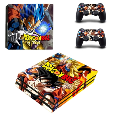 Dragon Ball decal skin for PS4 Pro Console and 2 Controllers