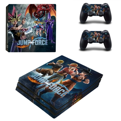 Jump Force decal skin for PS4 Pro Console and 2 Controllers