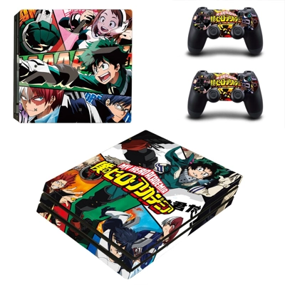 My Hero Academia decal skin for PS4 Pro Console and 2 Controllers