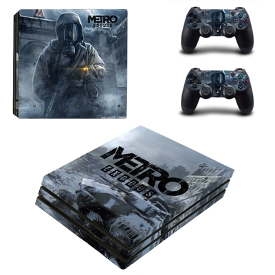 Metro Exodus decal skin for PS4 Pro Console and 2 Controllers