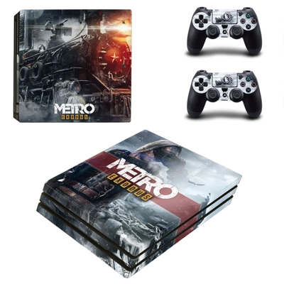 Metro Exodus decal skin for PS4 Pro Console and 2 Controll..