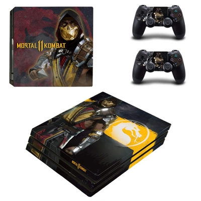 Mortal Kombat 11 decal skin for PS4 Pro Console and 2 Controllers