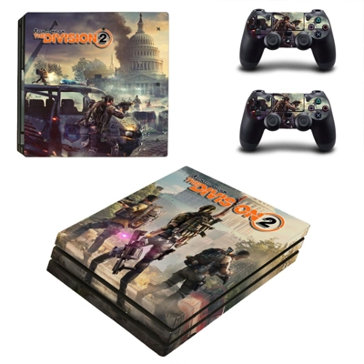 The Division 2 decal skin for PS4 Pro Console and 2 Contro..