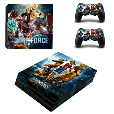 Jump Force decal skin for PS4 Pro Console and 2 Controllers