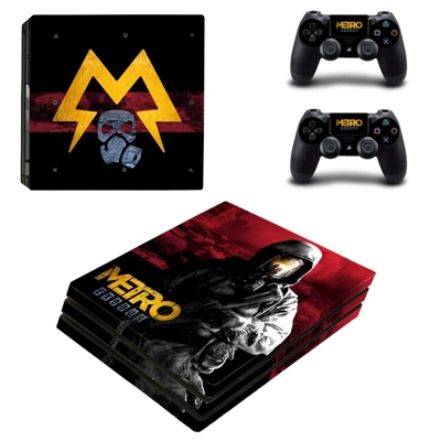 Metro Exodus decal skin for PS4 Pro Console and 2 Controll..