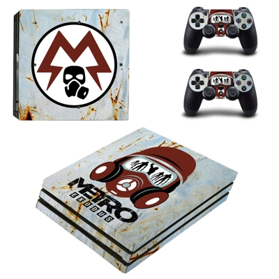 Metro Exodus decal skin for PS4 Pro Console and 2 Controllers