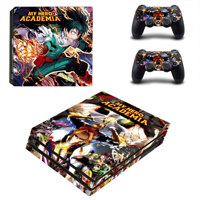 My Hero Academia decal skin for PS4 Pro Console and 2 Controllers