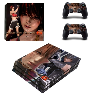 Dead or Alive 6 decal skin for PS4 Pro Console and 2 Controllers