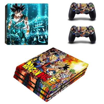 Dragon Ball decal skin for PS4 Pro Console and 2 Controllers