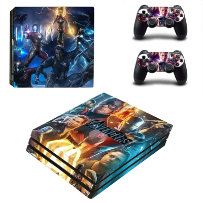 Avengers Endgame decal skin for PS4 Pro Console and 2 Controllers