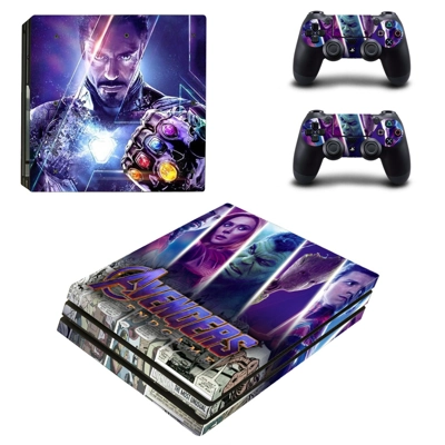 Avengers Endgame decal skin for PS4 Pro Console and 2 Controllers