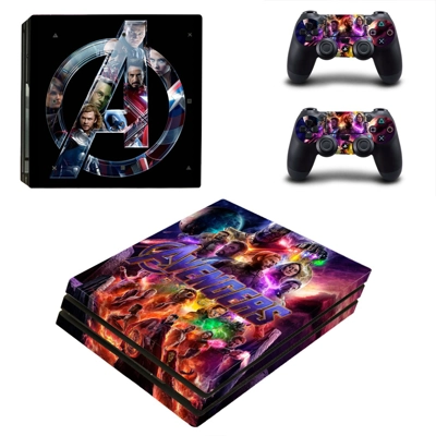 Avengers Endgame decal skin for PS4 Pro Console and 2 Cont..