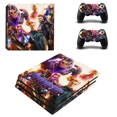 Avengers Endgame decal skin for PS4 Pro Console and 2 Controllers