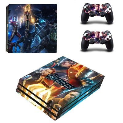Avengers Endgame decal skin for PS4 Pro Console and 2 Cont..