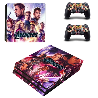 Avengers Endgame decal skin for PS4 Pro Console and 2 Controllers