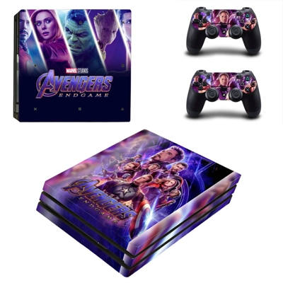 Avengers Endgame decal skin for PS4 Pro Console and 2 Controllers