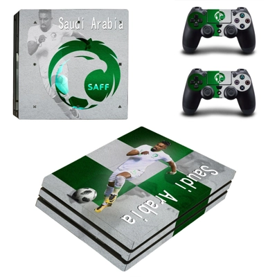 Saudi Arabian Football Federation decal skin for PS4 Pro Console and 2 Controllers