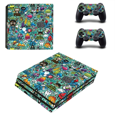 Bomb Sticker decal skin for PS4 Pro Console and 2 Controllers