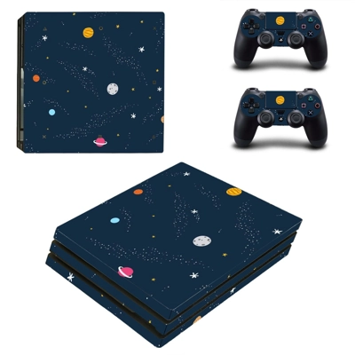 Abstraction decal skin for PS4 Pro Console and 2 Controllers
